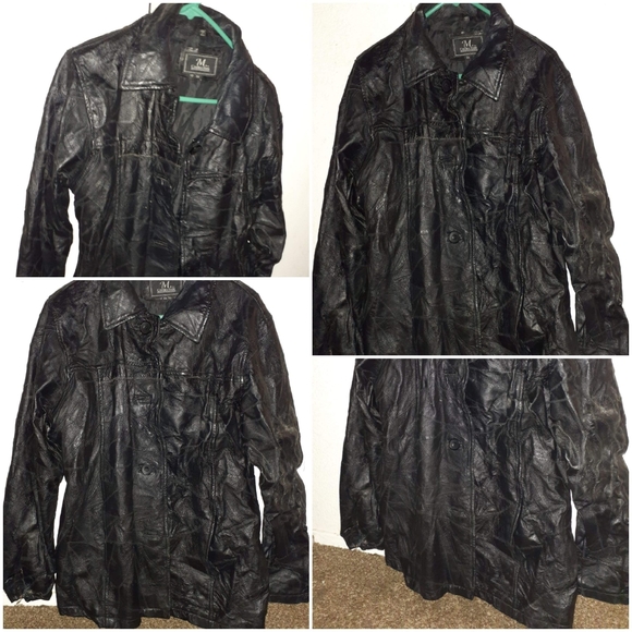 M Collection Leather Jacket - Picture 2 of 7